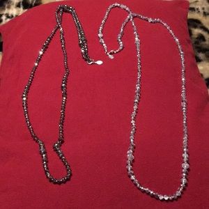 White House Black Market beaded 27” necklaces